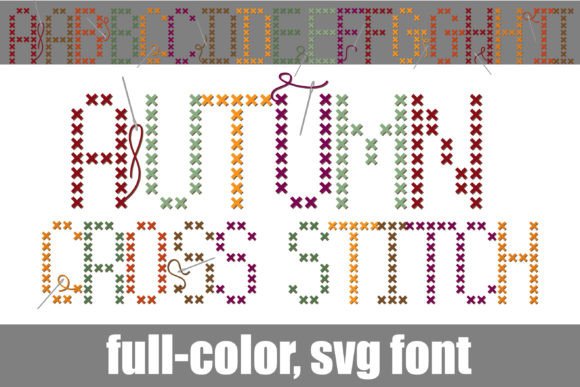 Autumn Cross Stitch: A Review of Color Fonts