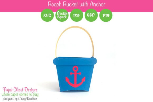 Beach Bucket 3D SVG for Objects