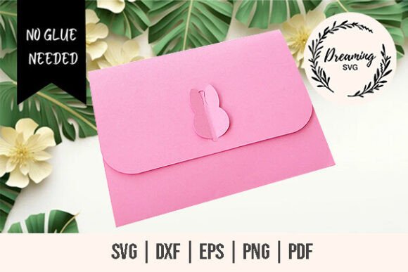 Bunny Envelope 3D SVG for Kids Crafts