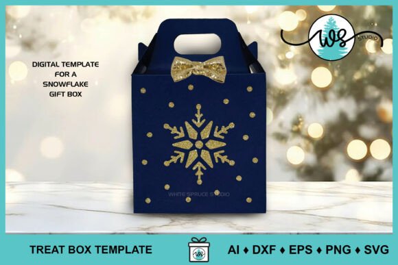 Christmas Snowflake Gift Box Template: 3D SVG Review