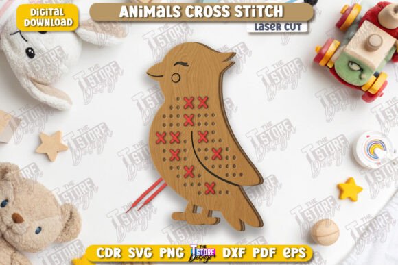 Cross Stitch Bird Laser Cut Montessori Review