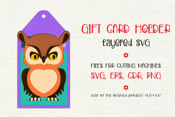 Eagle Owl 3D SVG Shapes for Gifts
