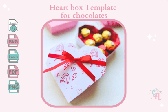 Heart Box Template for Chocolates: 3D SVG Shapes Review