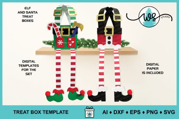 Review: Christmas Elf and Santa 3D SVG Treat Boxes