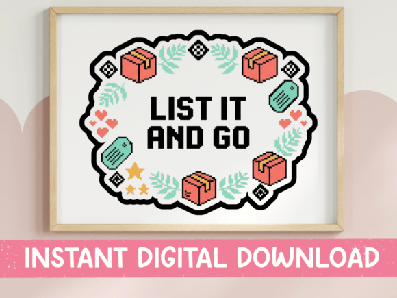 Reviewing List It and Go Reseller Cross Stitch SVG